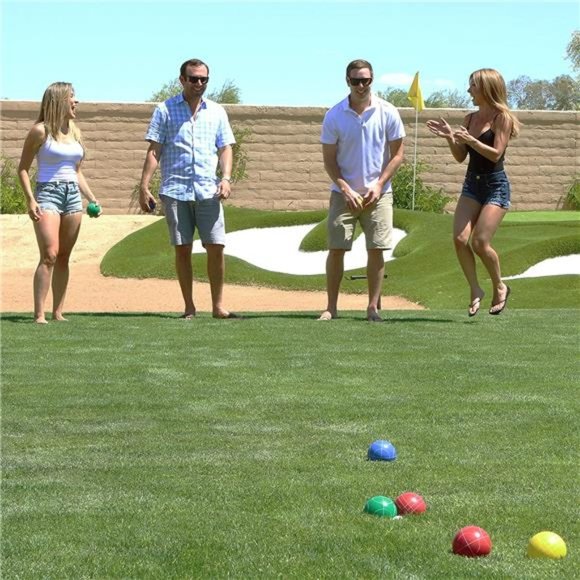 Backyard Bocce Sets with 8 Balls, Pallino, Case and Measuring Rope - Picture 2 of 6